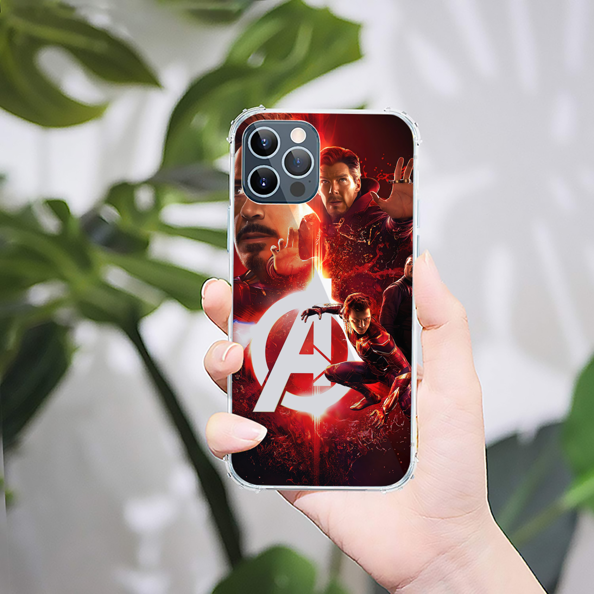 アベンジャーズ The Avengers 【iPhone 12シリーズ対応】透明スマホケース（クリアソフトケース）